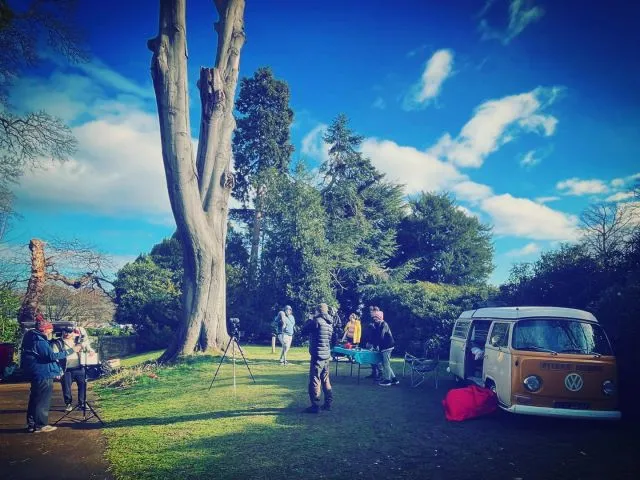Big scene yesterday shooting @the_collector_film with lots of weather issues. 🙄 Cast and crew all brilliant again. 💪🏻

Also big up @mattmitch_what_  and Dan at Cannon Hall for letting us be there.

🎥🎬😁

📸 @martingcotton