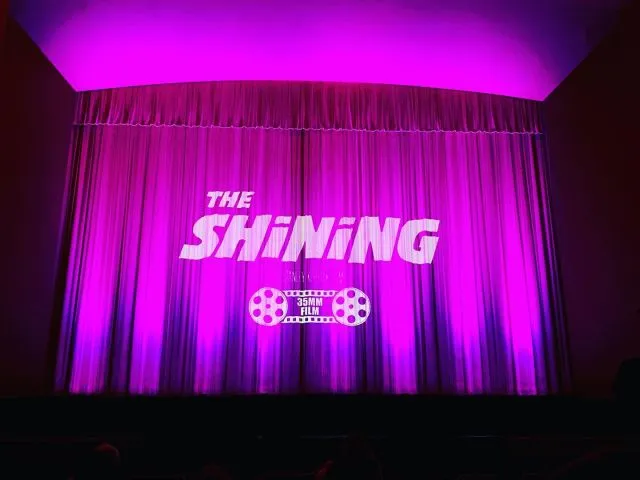 The Shining on 35mm @parkwaycinemabarnsley looked and sounded great. Also got to see the projection room. 💪🏻👍🏻